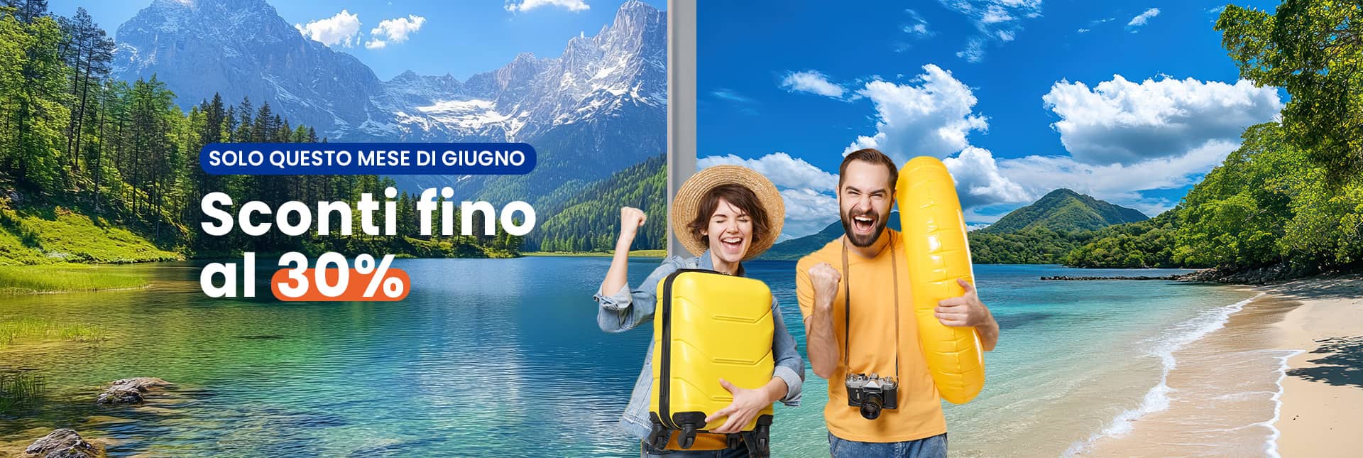 Sconti di Giugno: fino al 30% sulle tue vacanze