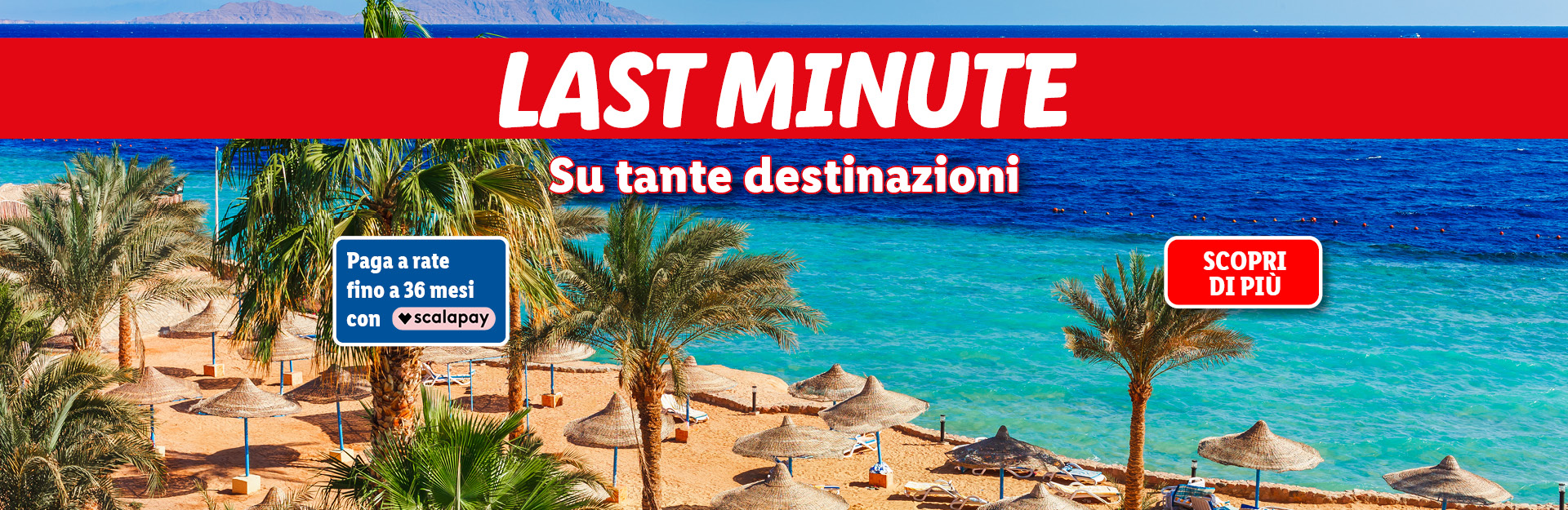 Offerte viaggi categoria last minute - paga a rate con Scalapay