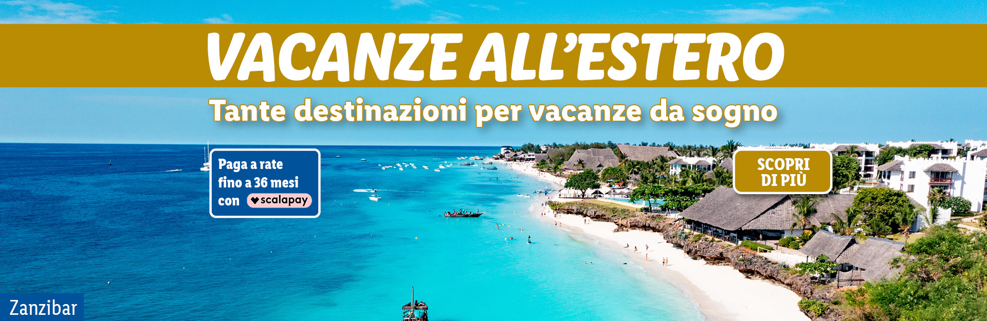 Offerte viaggi categoria estero - paga a rate con Scalapay