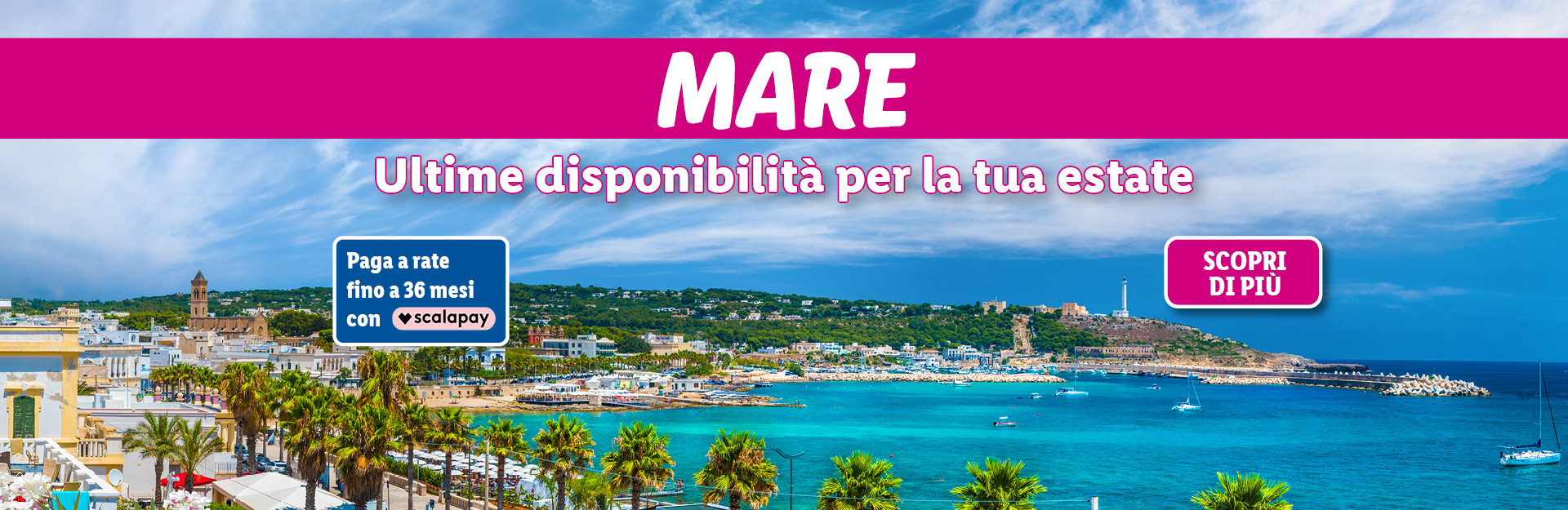 Offerte viaggi categoria mare - paga a rate con Scalapay